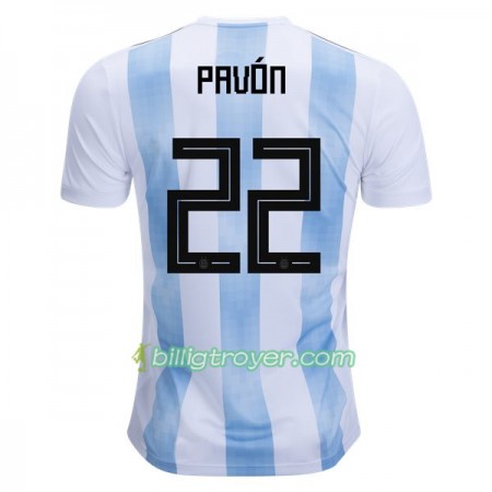 Billige Fotballdrakter Argentina Pavon 22 VM 2018 Hjemmedraktsett